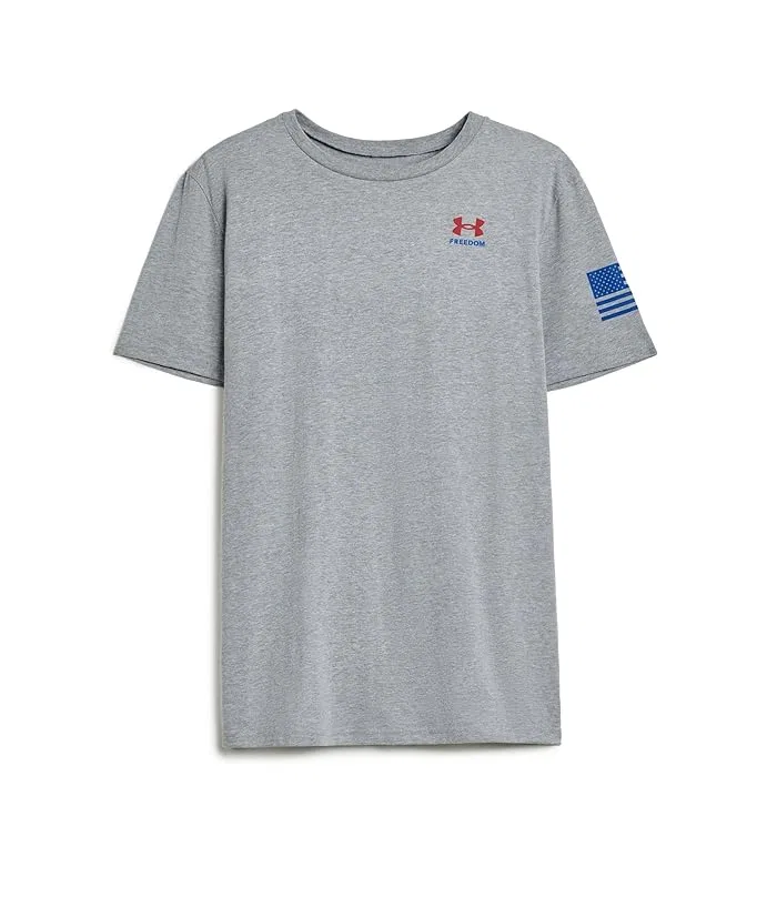 Футболка с коротким рукавом Freedom Flag Under Armour Kids, Steel Light Heather/Royal