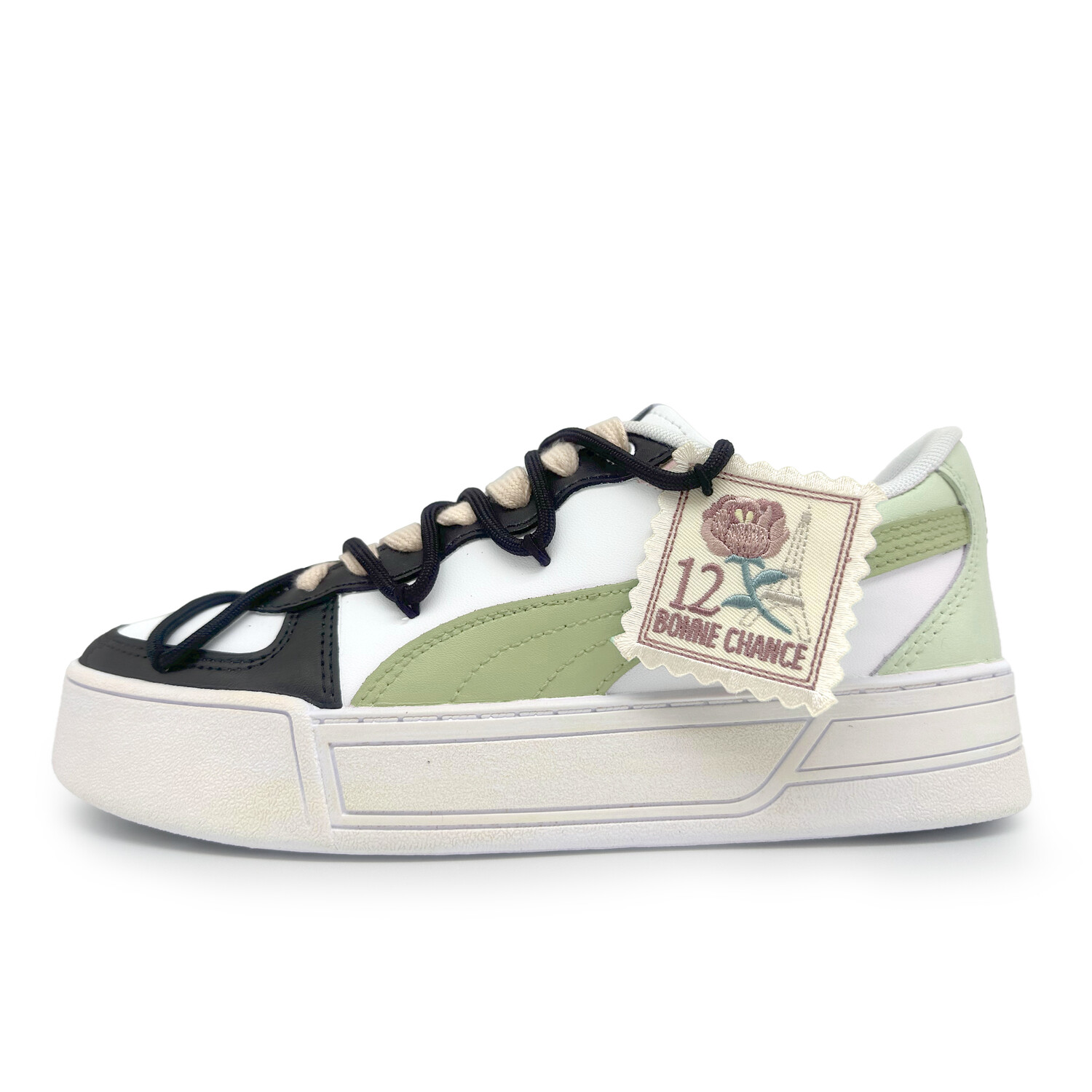 

Кроссовки Puma Skateboarding Shoes Women's Low-top White/Green/Black, белый/зеленый/черный