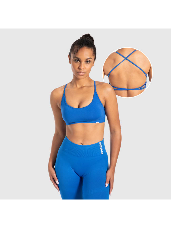 

SMILODOX Спортивный бюстгальтер Sena синего цвета