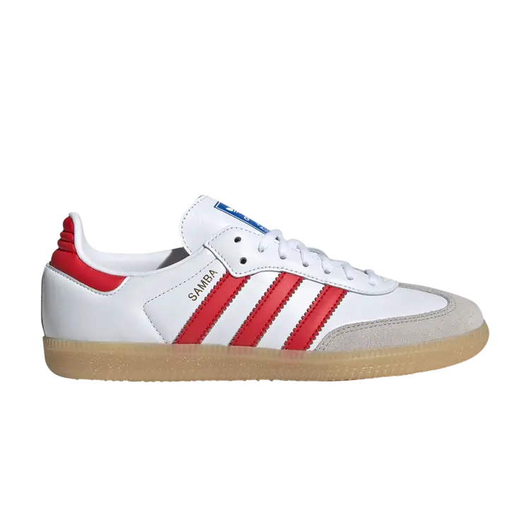 

Кроссовки Samba OG J, цвет White Collegiate Red Gum