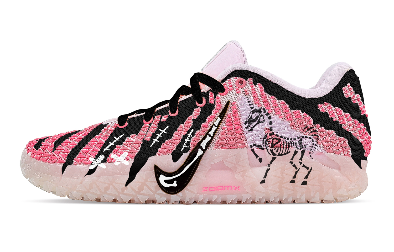 

Nike Ja Morant 3 Song Of The Skeleton Rebound Grip Low top Basketball Shoes Men's Black Pink