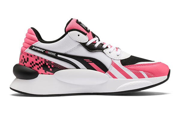 Кроссовки sonic x rs 9.8 low running shoes black/white/pink Puma, розовый — фото 2