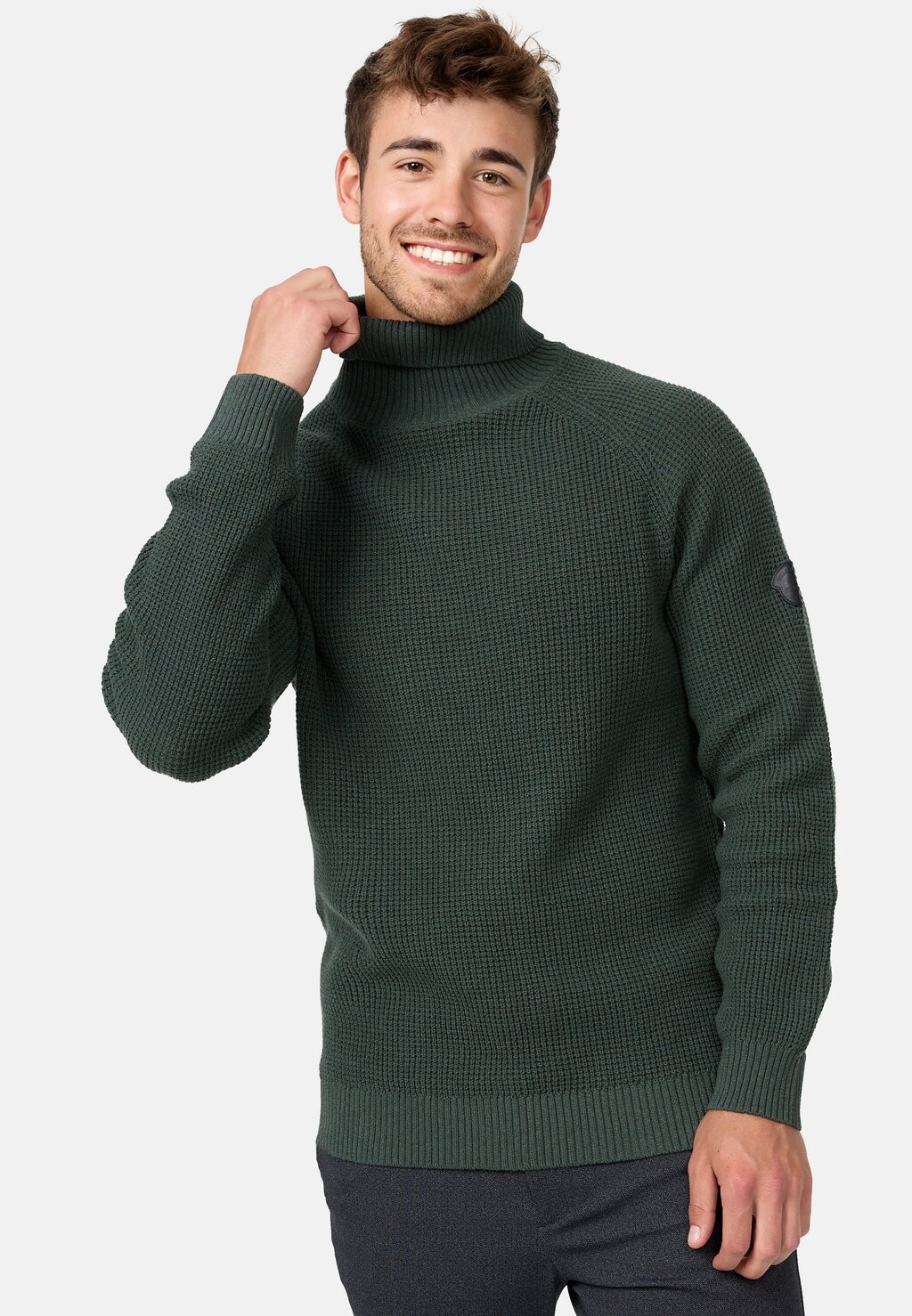 

Свитер вязаный INHARLAN INDICODE JEANS, цвет army