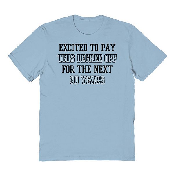 

Футболка с принтом Men's next 30 years graduate Colab89