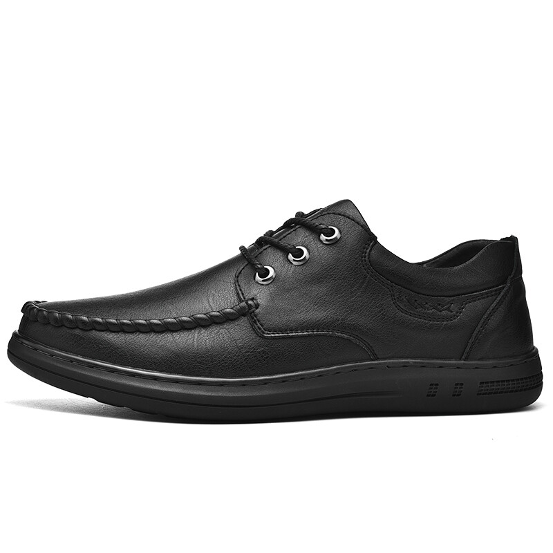 

Туфли мужские Men"s Casual Men Low-Top King Jinmai, цвет Black Lace-up 6007-Small Sign