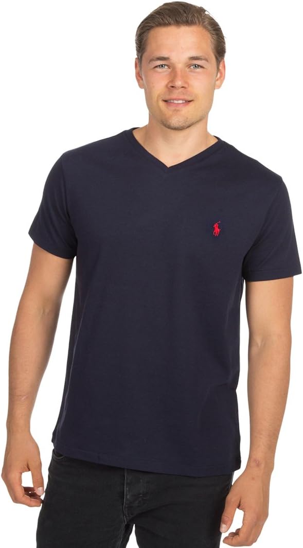 

Футболка Polo Ralph Lauren мужская с V-образным вырезом, Ink