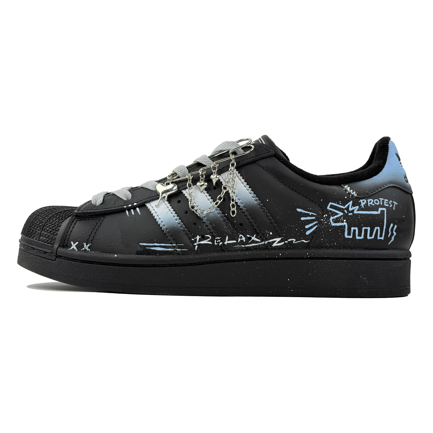 

Кроссовки для скейтбординга Superstar 2 для детей младшего школьного возраста Adidas Originals, черный