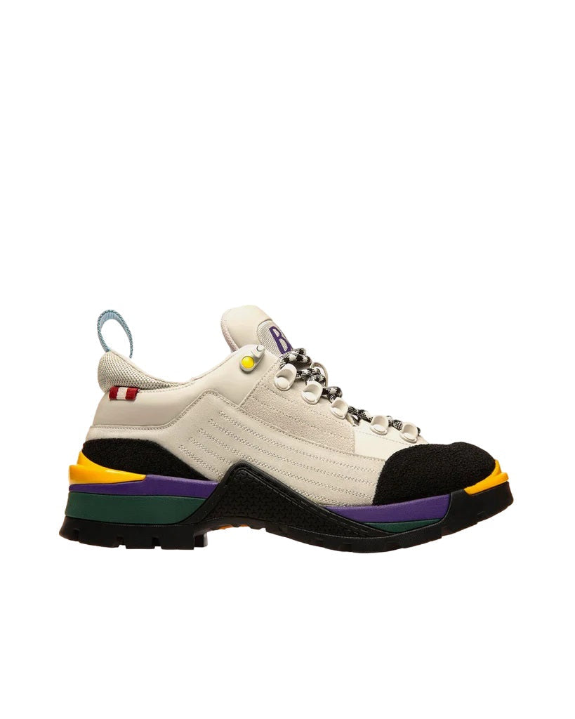 Женские кроссовки Bally Hike 6239703 из телячьей кожи пыльно-белого цвета
