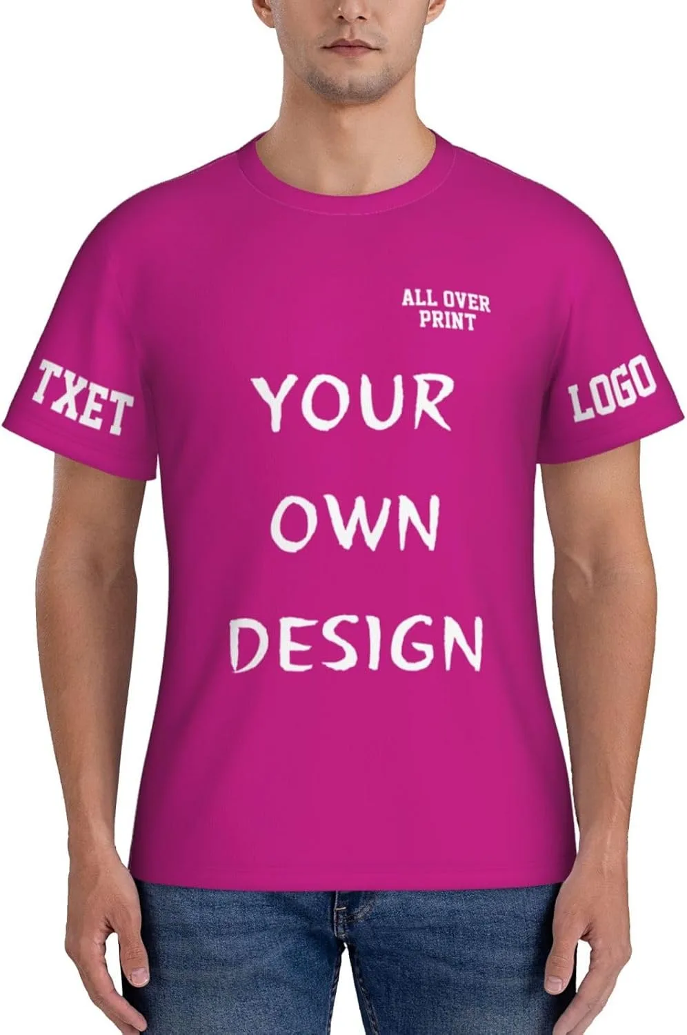 

Футболка с принтом и логотипом