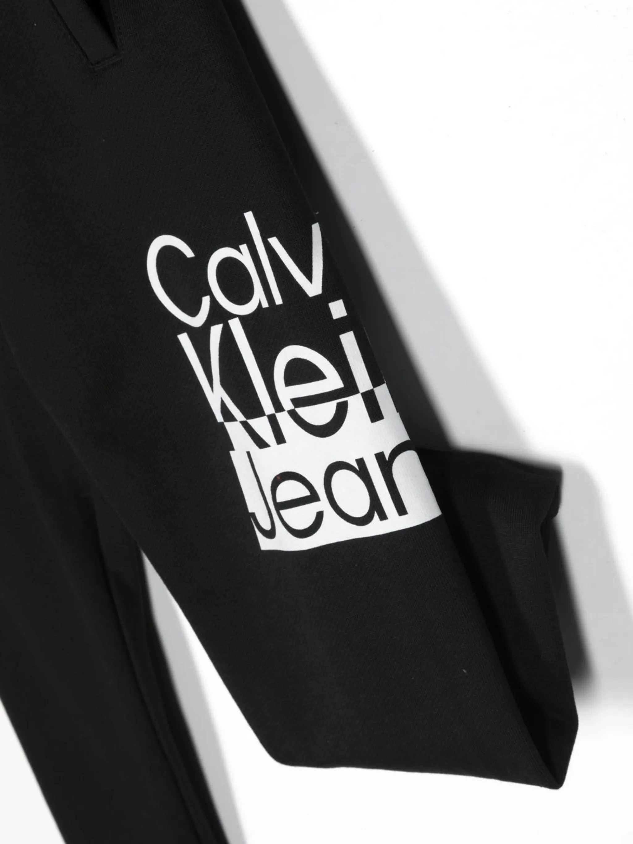 Спортивные брюки с кулиской и логотипом Calvin Klein Kids, черный — фото 3