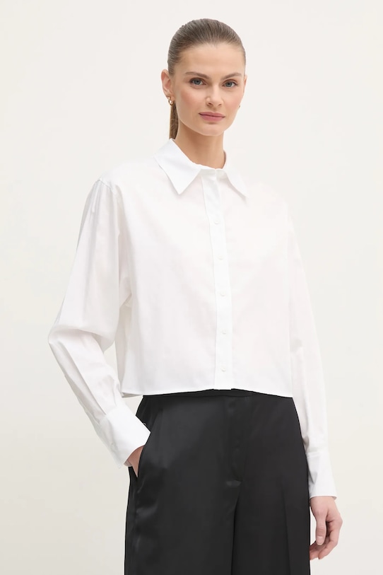 

Хлопковая рубашка Calvin Klein, белый