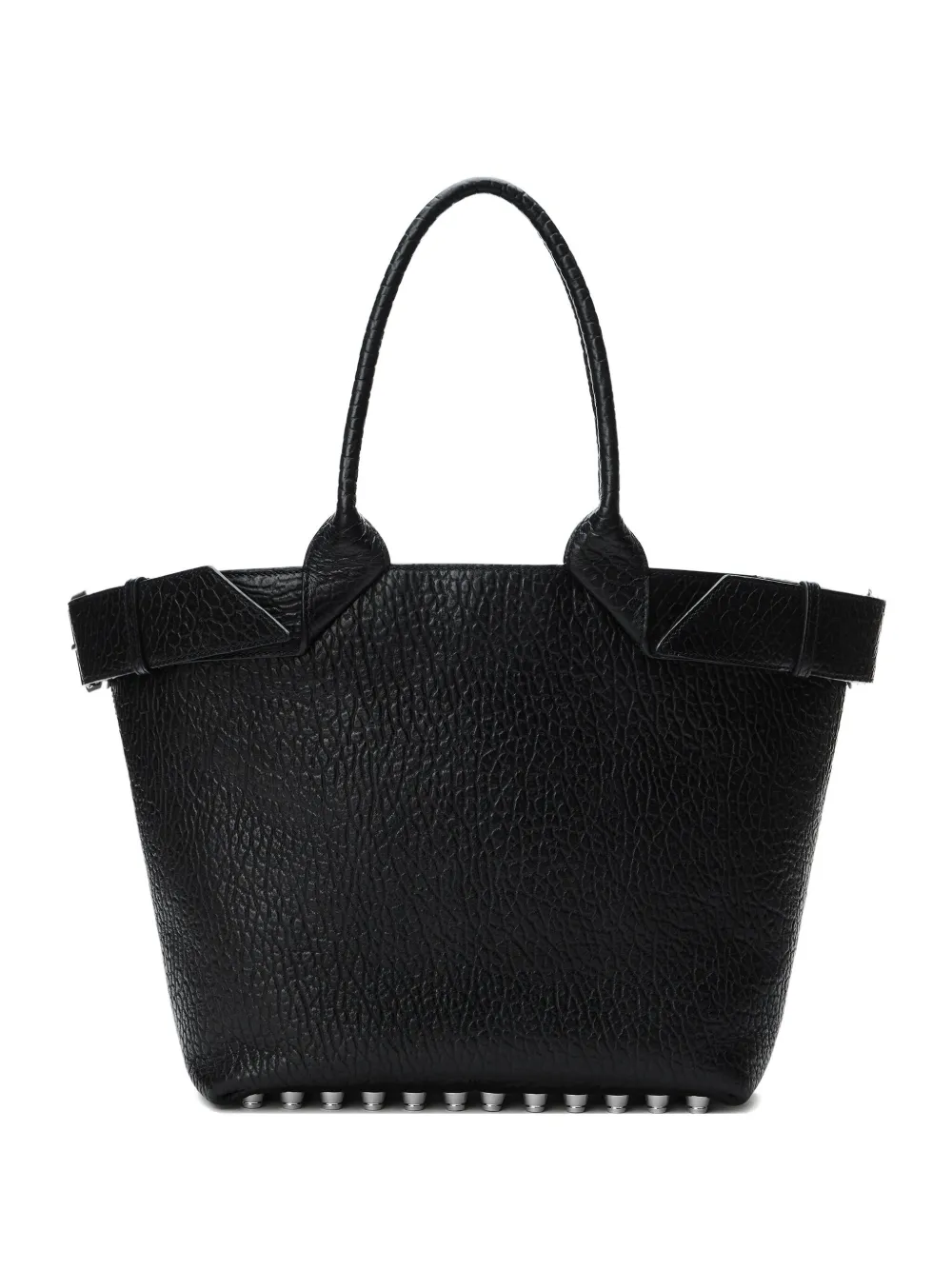 

Сумка-тоут с заклепками из гальки Alexander Wang, черный