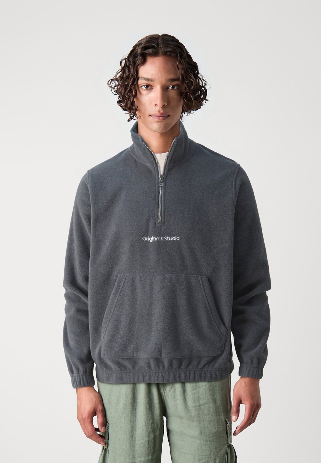 

Флисовый джемпер JORVESTERBRO QUARTER ZIP Jack & Jones, темно-серый