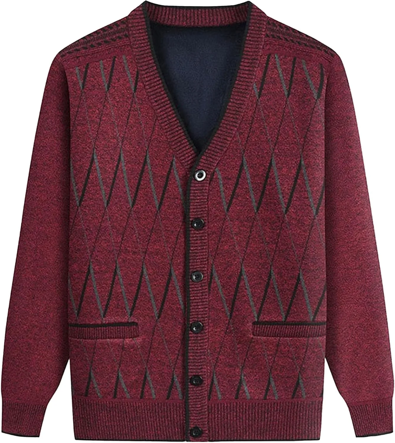 

Кардиган мужской V-образный вырез с карманами DGHM-JLMY