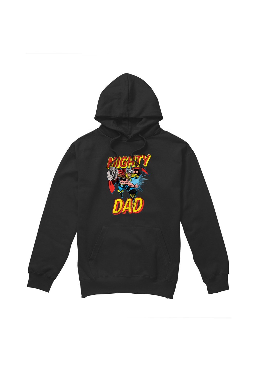 

Толстовка с капюшоном THOR MIGHTY DAD Marvel, черный