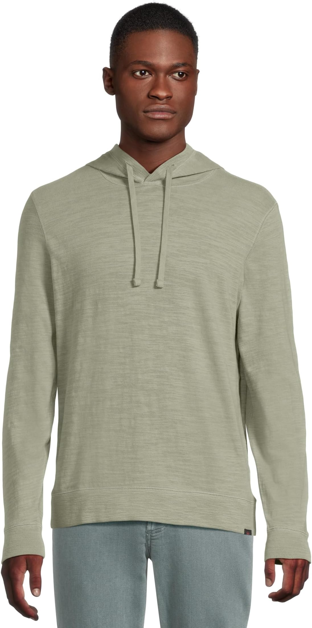 

Худи Faherty Sunwashed Slub Hoodie, цвет Coastal Sage
