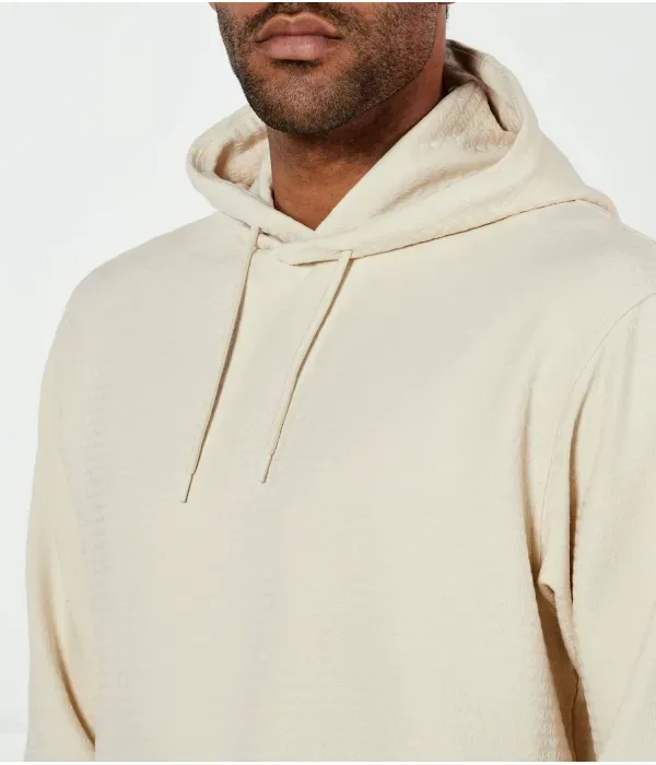 Толстовка regular fit Emporio Armani, кремовый — фото 4