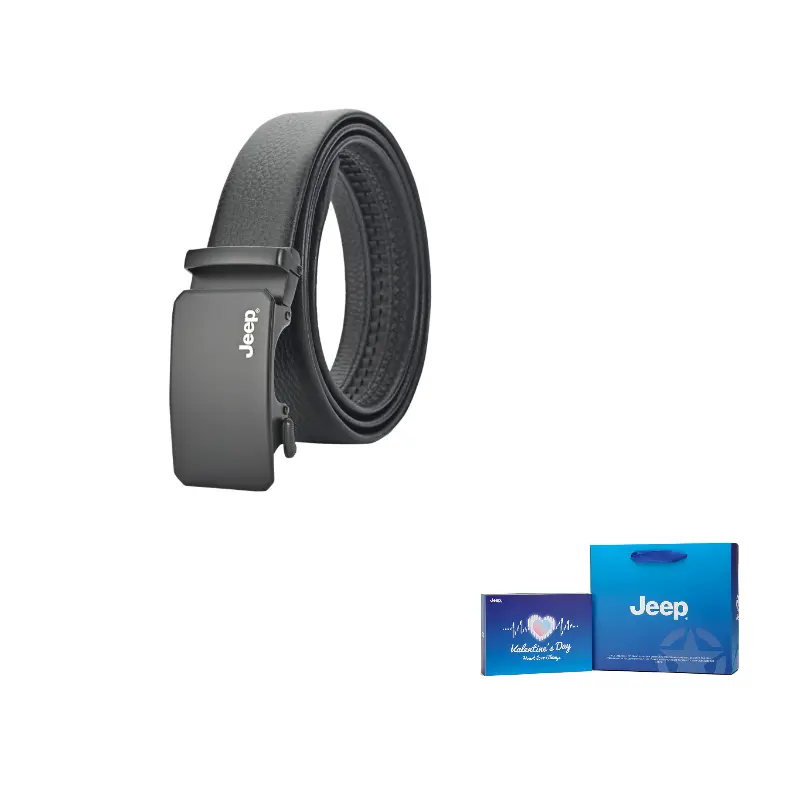 

Jeep Ремень мужской из натуральной кожи Top Grain черный 3,5 см