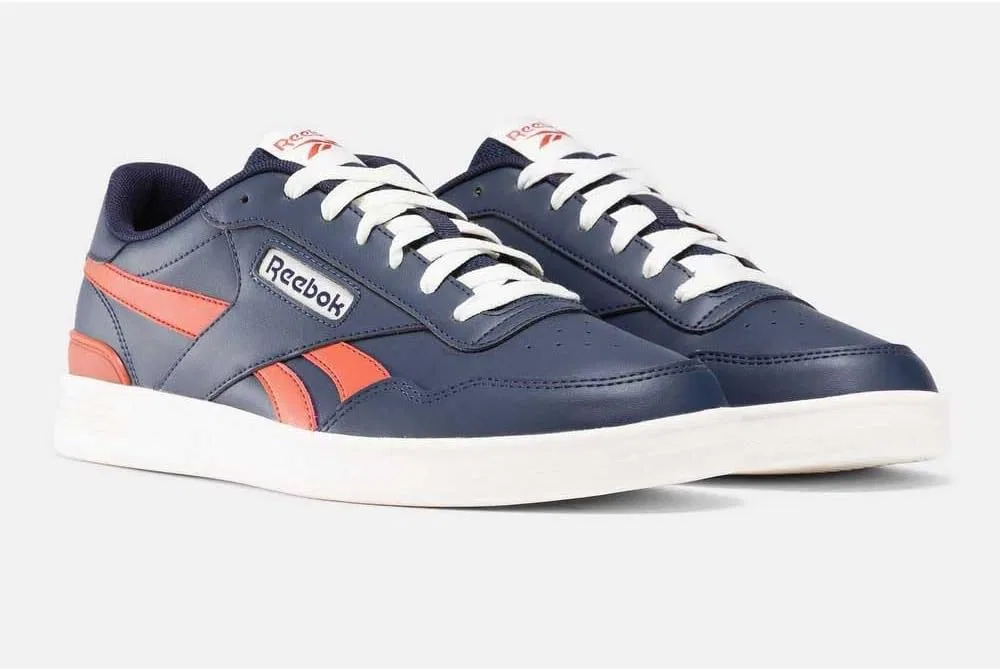 Кроссовки теннисные Reebok Court Advance, цвет Navy Brickred Chalk — фото 3
