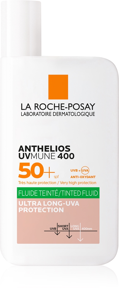 

Anthelios uvmune 400 легкая текстура флюида с оттенком spf 50+ La Roche-Posay, 50 мл