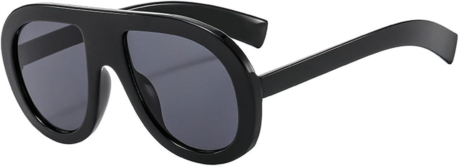 

Винтажные солнцезащитные очки Willochra большого размера в стиле «пилот» для женщин и мужчин, с крупной оправой, ветрозащитные, популярные панк-очки с защитой от УФ-излучения UV400, C1