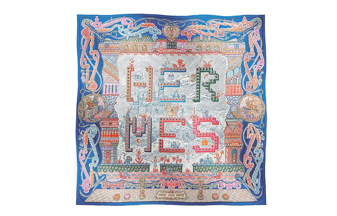 

Шёлковый шарф Unisex Multicolor HERMES