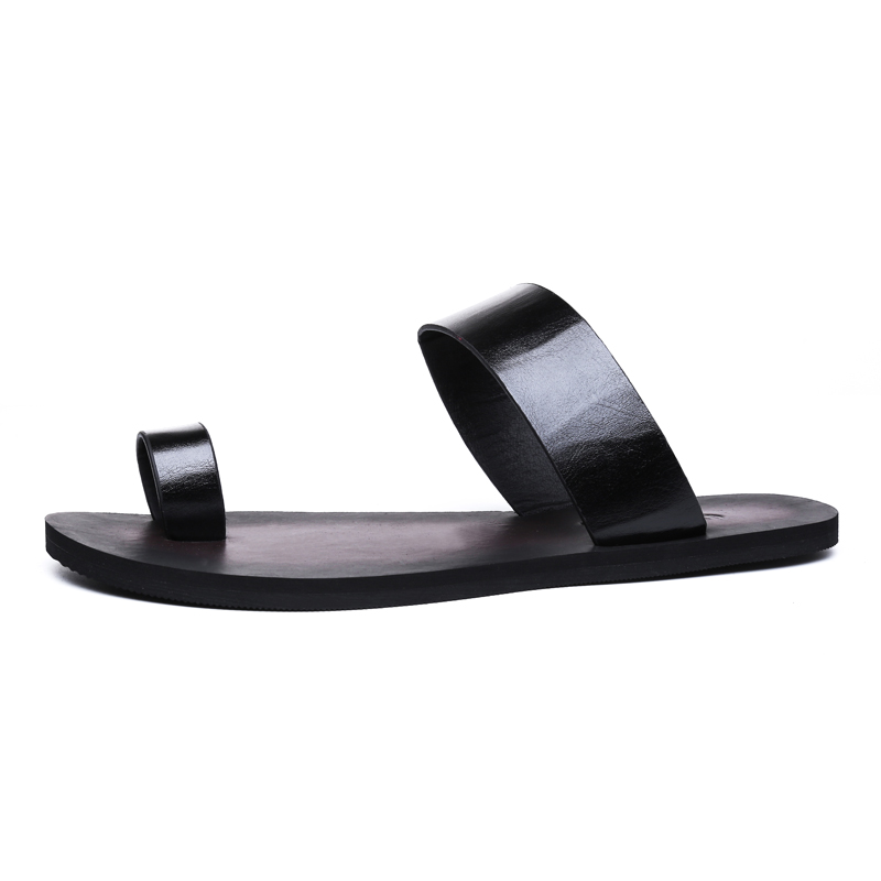 

LONGYING Резиновые тапочки-слайды мужские черные