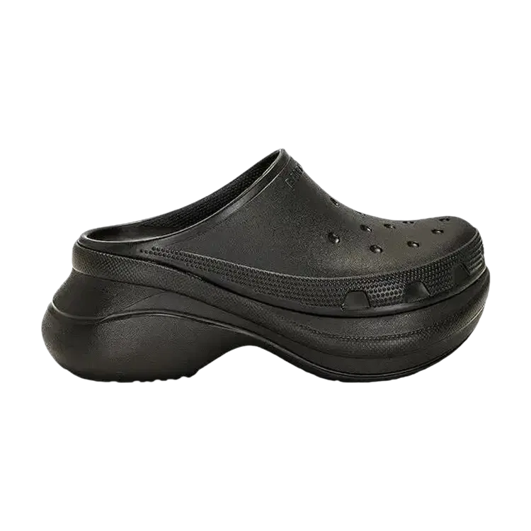 Резиновые мюли Balenciaga x Crocs, черный