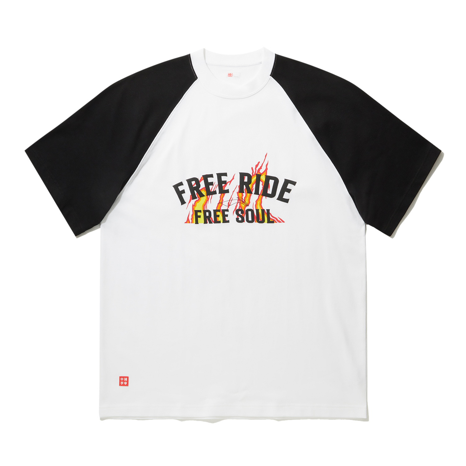 

Футболка унисекс белая черная LiNing, белый/черный