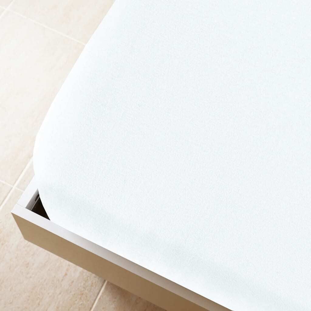 

VidaXL Простыня Джерси Белая 140x200 см Хлопок, Белый, VidaXL Простыня Джерси Белая 140x200 см Хлопок