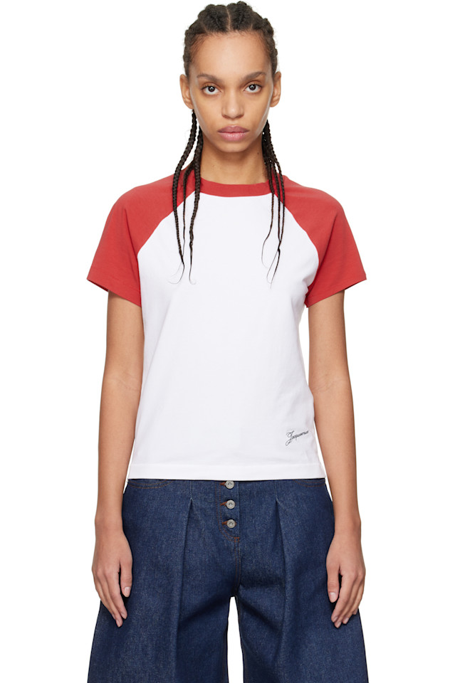 

Футболка мини с бейсбольным принтом Jacquemus, мультиколор