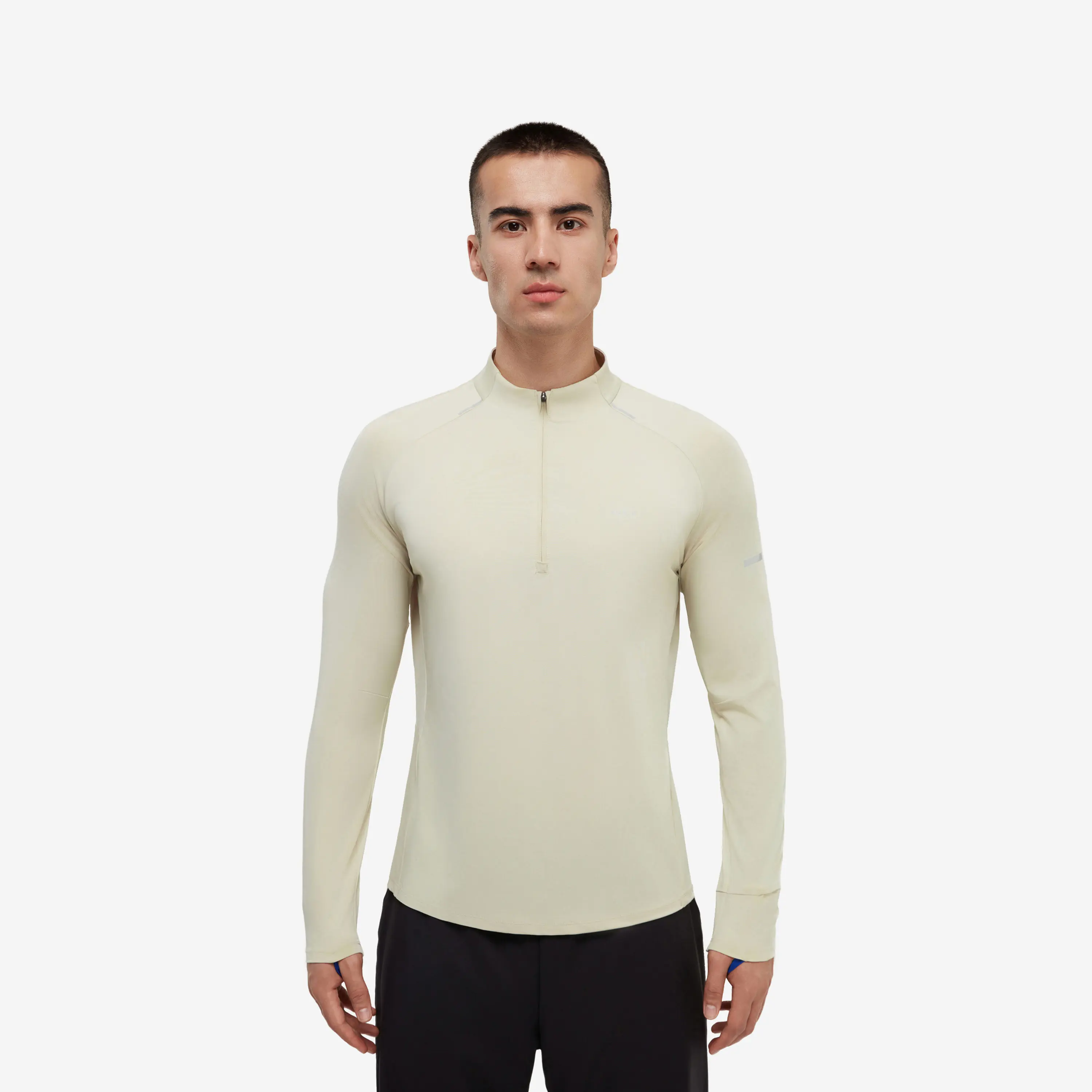 

Мужская беговая флисовая толстовка Kiprun 500 с полумолнией