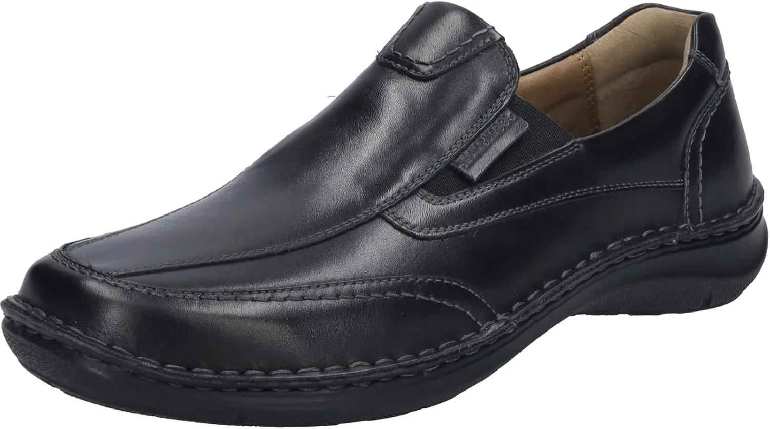 Туфли мужские Josef Seibel New Anvers 67, ширина K (очень широкая), сменная стелька, черный