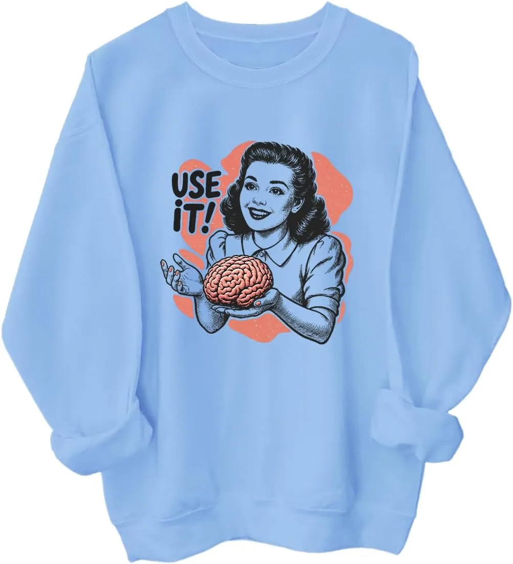 

Толстовка с принтом Use Your Brain Racsea
