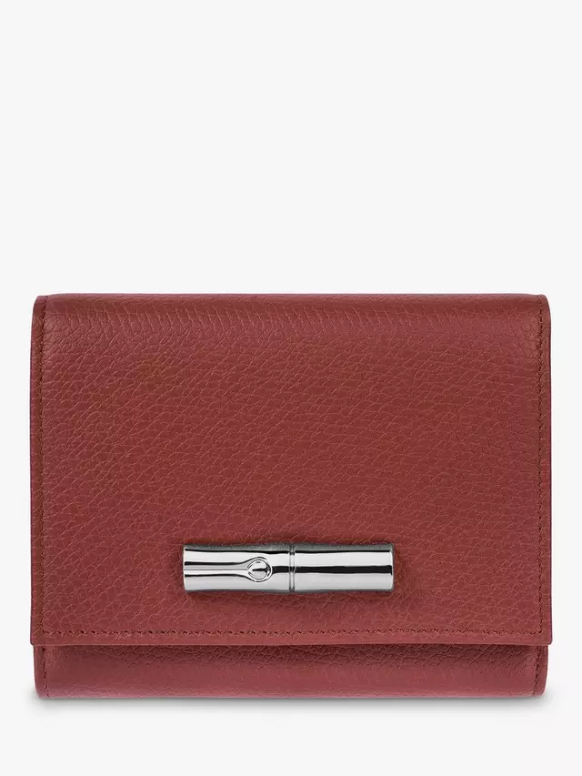 

Портмоне Longchamp Le Roseau Textured Leather, цвет chestnut