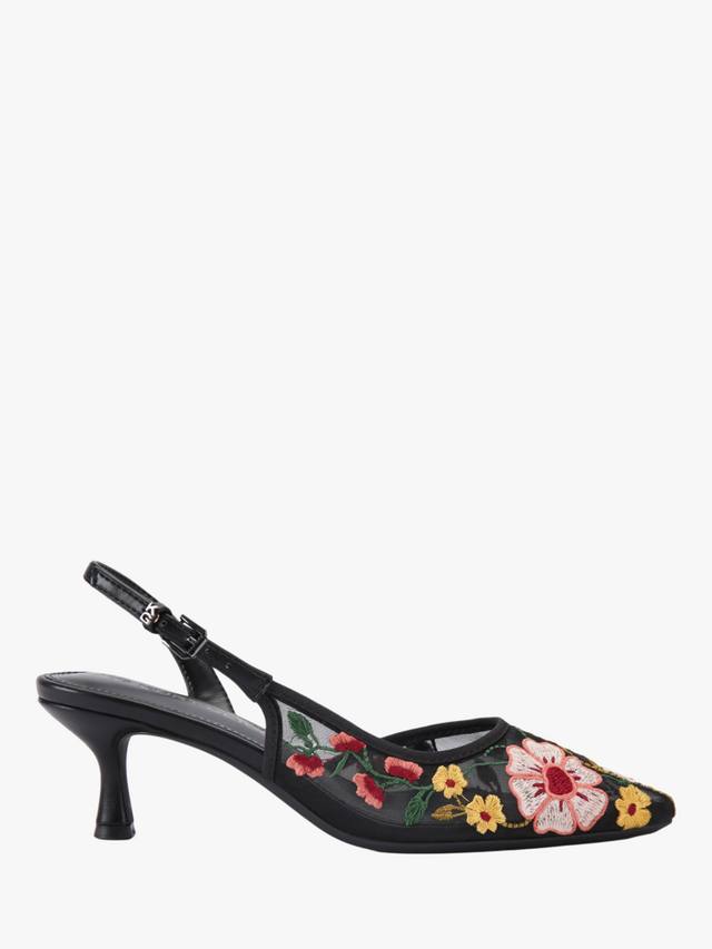 Aria Low2 туфли-лодочки на каблуке kitten с цветочным принтом KG Kurt Geiger, Black/Multi