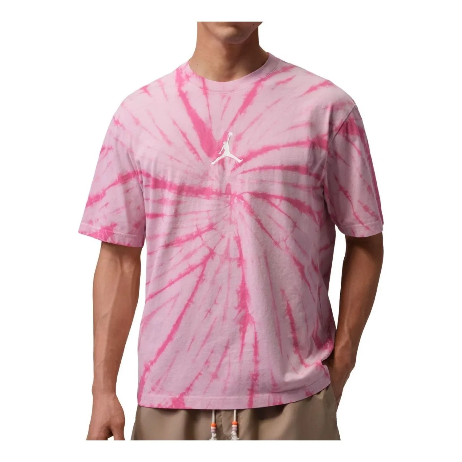 Футболка Jordan Brooklyn Tie-Dye Festival 'Iced Carmine' IF3151-676, розовый