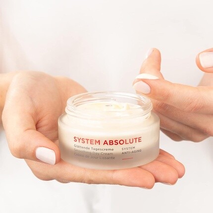 Дневной крем Annemarie Borlind System Absolute Smoothing Day Cream 50 мл - активирует выработку коллагена и эластина - идеальная основа под макияж с насыщенной кремовой текстурой, Annemarie BoRlind — фото 3