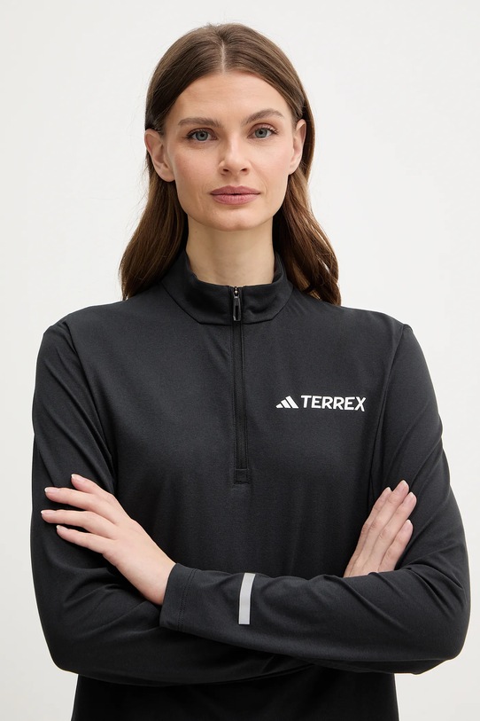 Спортивный лонгслив Adidas TERREX, черный — фото 4