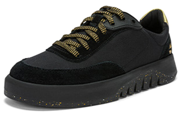 Кроссовки supaway leather and fabric oxford trainers 'black with gold' Timberland, черный — фото 2