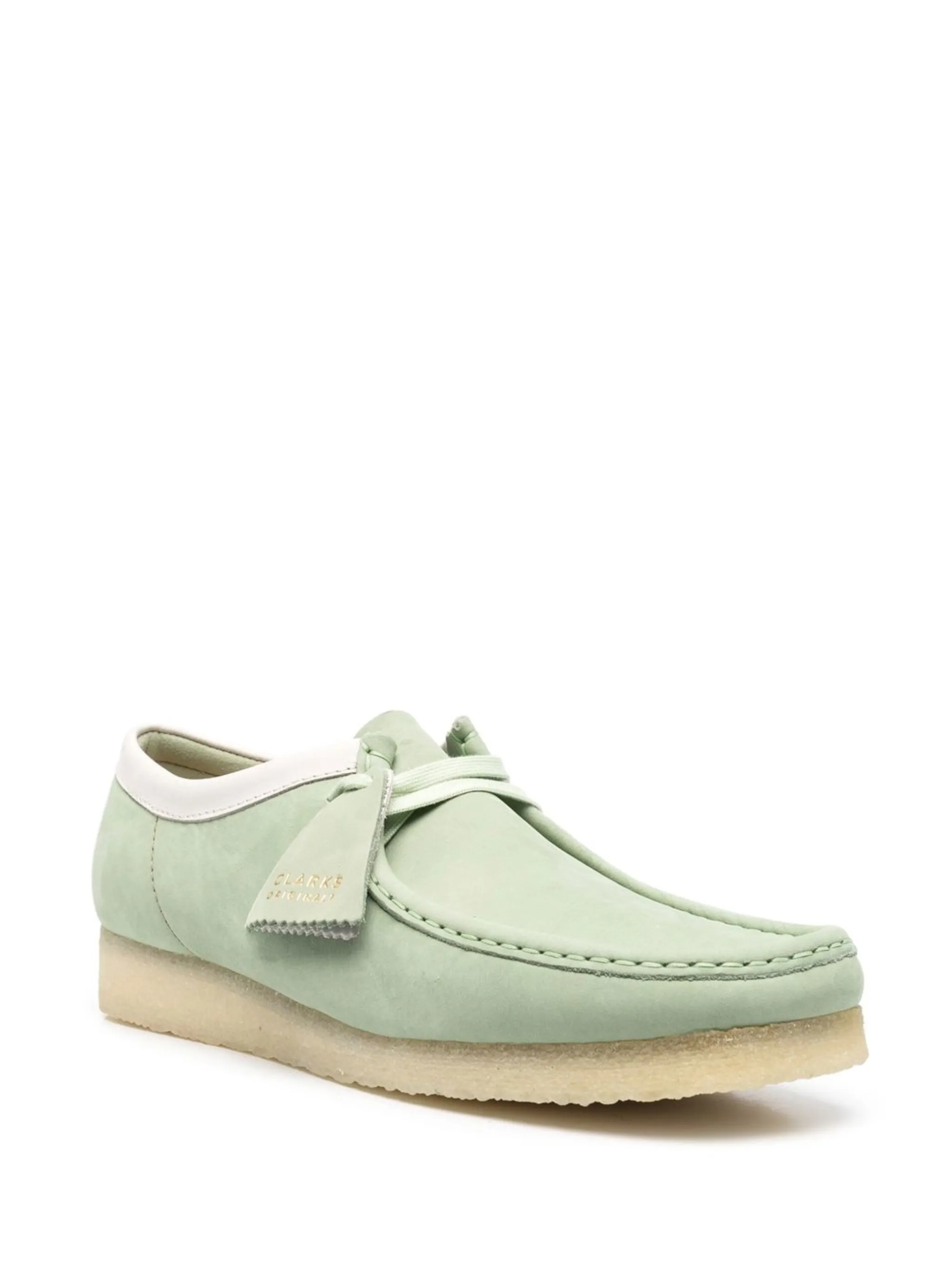Топсайдеры Wallabee на шнуровке Clarks Originals, зеленый — фото 2