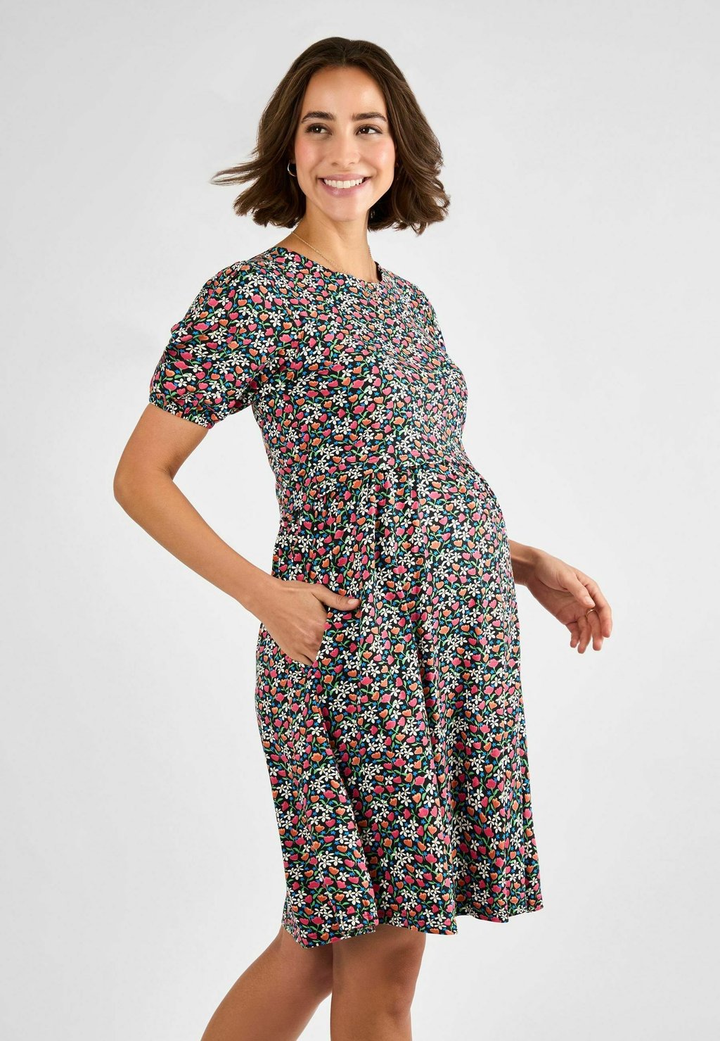 

Платье из джерси MATERNITY FIT - DOUBLE LAYER NURSING JoJo Maman Bébé, черный