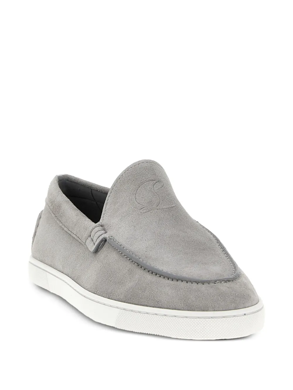 Лоферы Moonboat Christian Louboutin, серый — фото 2