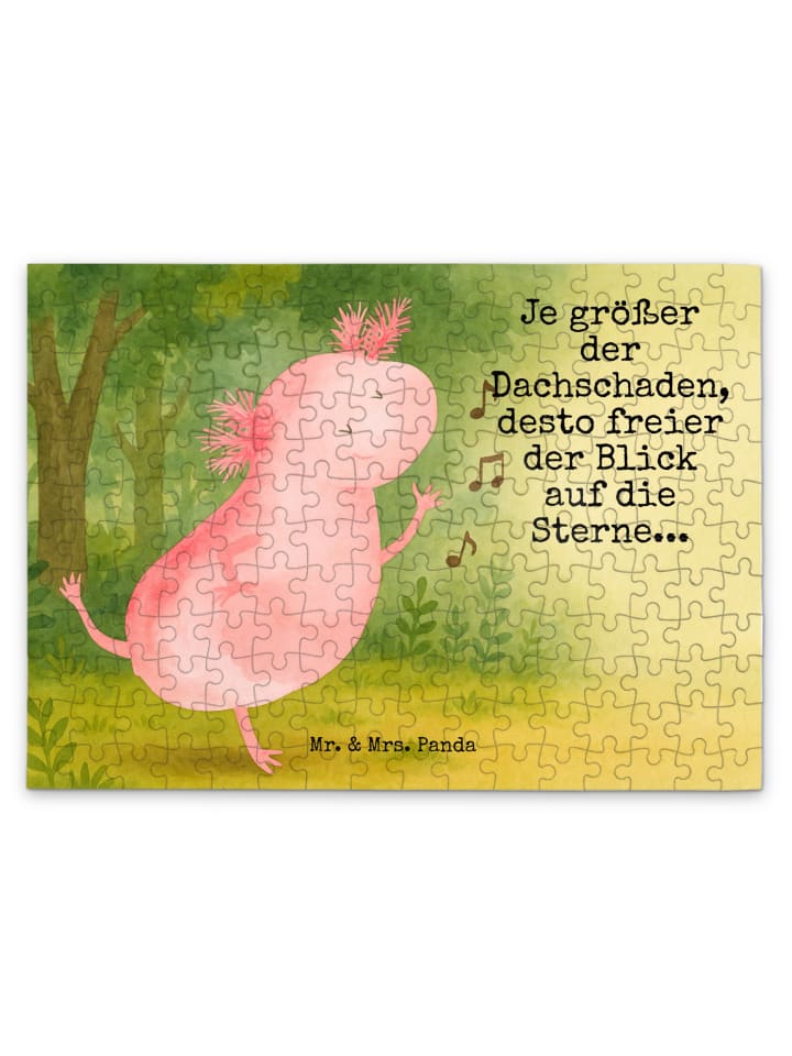 

Mr. & Mrs. Panda Головоломка «Танцующий аксолотль» с надписью, выполненной белым цветом