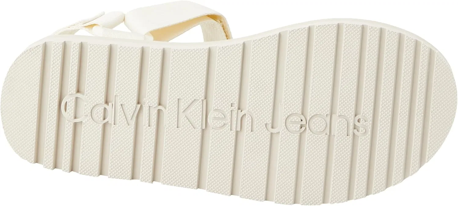Мужские сандалии Calvin Klein на липучке, цвет BTW, Ym0ym00944, плоская подошва, Beige Creamy White Eggshell — фото 2