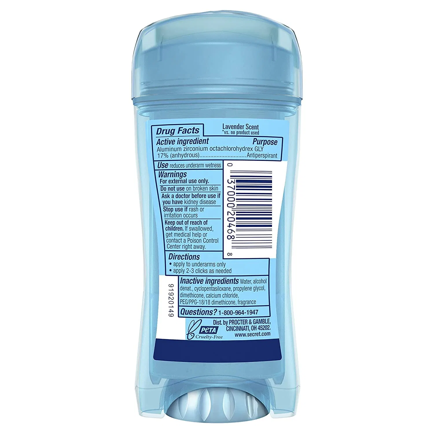 Женский антиперспирант-дезодорант Secret Clear Gel Fresh Scent, Berry Mix Secret — фото 2
