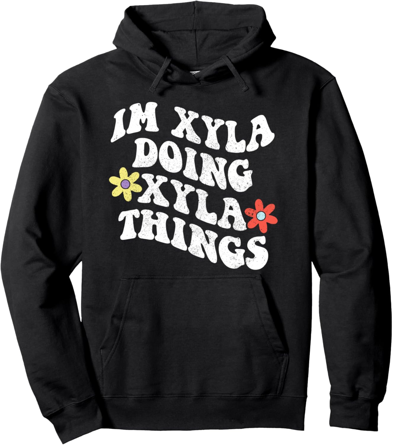 

Крутая толстовка с надписью «Я Ксила делаю дела Ксилы» ко Дню матери Personalized Name Mothers Day Outfit For Women, черный