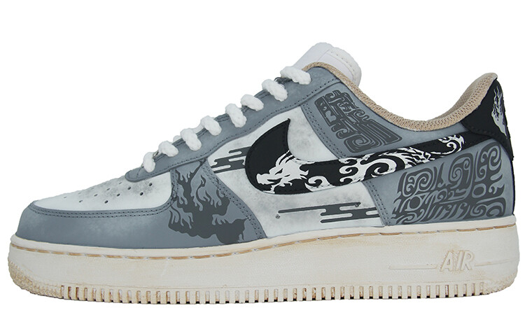 

Кроссовки Nike Air Force 1 Skateboarding Shoes Men Low-top Gray, серый