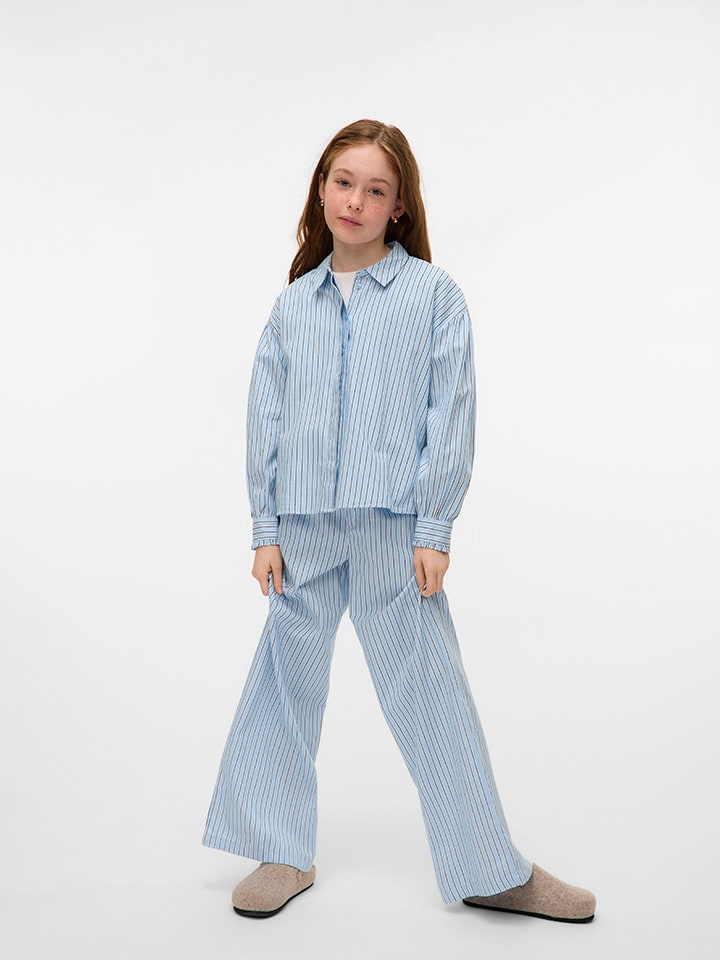 

Тканевые брюки Vero Moda Girl, светло-синий