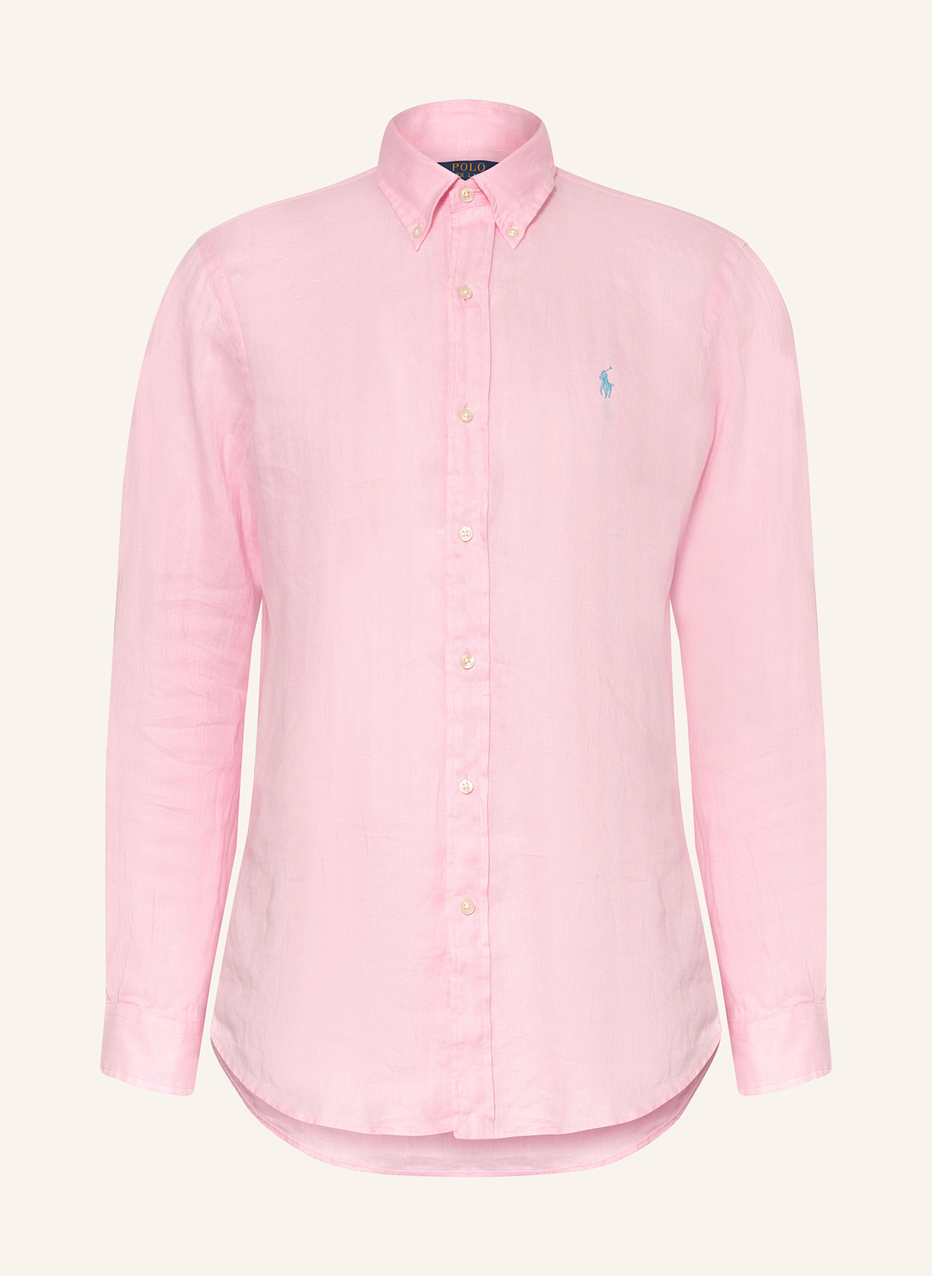 

Льняная рубашка, стандартный крой Polo Ralph Lauren, розовый